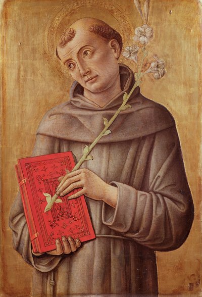 St. Antonius von Padua von Bartolomeo Vivarini